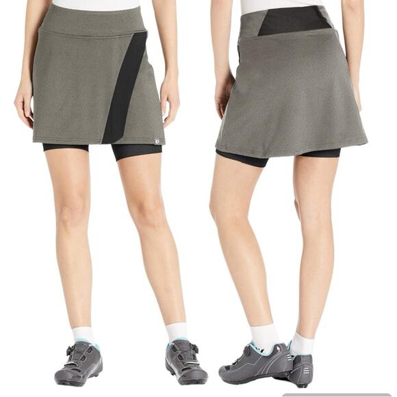 PEARL IZUMI Women's XS Select Escape Cycling Skirt Gray White NEW - Picture 1 of 9